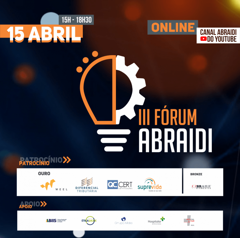 Fórum ABRAIDI debaterá o impacto da pandemia e as perspectivas futuras no setor de saúde