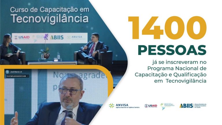 1400 pessoas já se inscreveram no Programa Nacional de Capacitação e Qualificação em Tecnovigilância