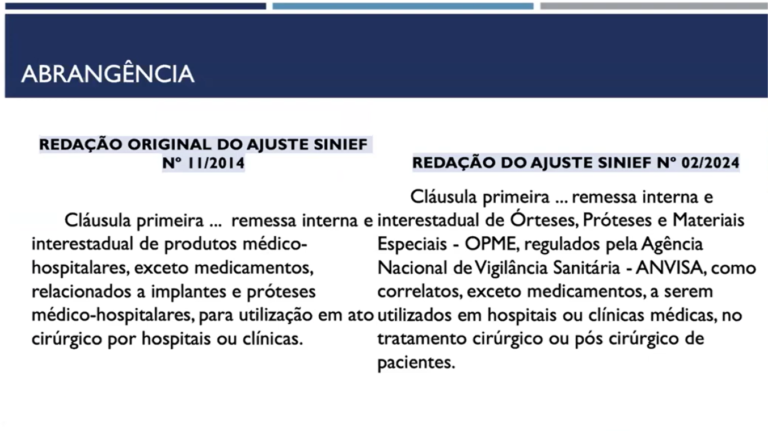 Novo Ajuste Sinief é tema de Webinar