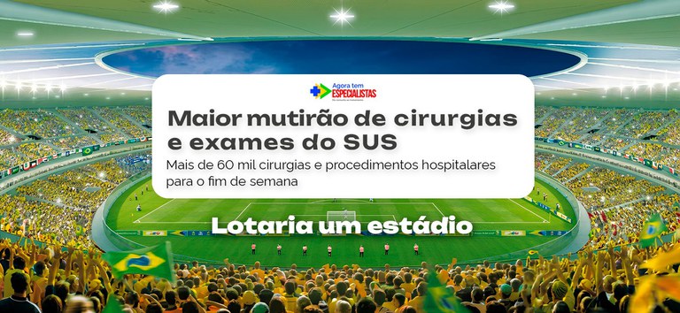 Ministério da Saúde realiza o maior mutirão da história do SUS com mais de 61,6 mil cirurgias e exames neste fim de semana